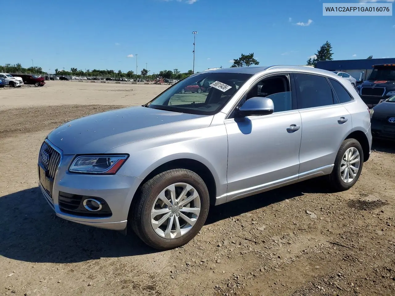 2016 Audi Q5 Premium VIN: WA1C2AFP1GA016076 Lot: 58010436