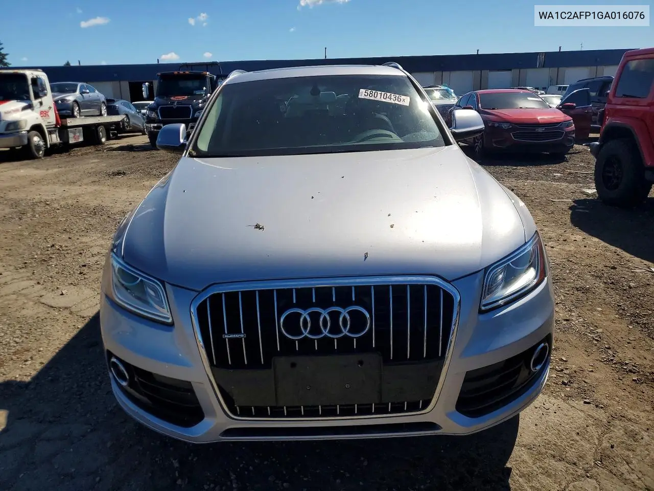 2016 Audi Q5 Premium VIN: WA1C2AFP1GA016076 Lot: 58010436