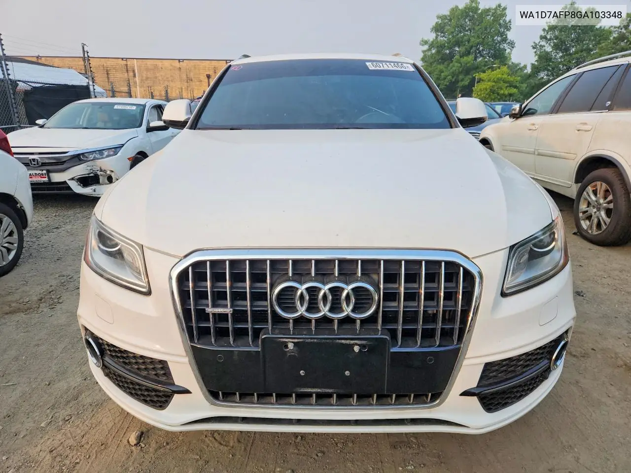 2016 Audi Q5 Premium Plus S-Line VIN: WA1D7AFP8GA103348 Lot: 60711466