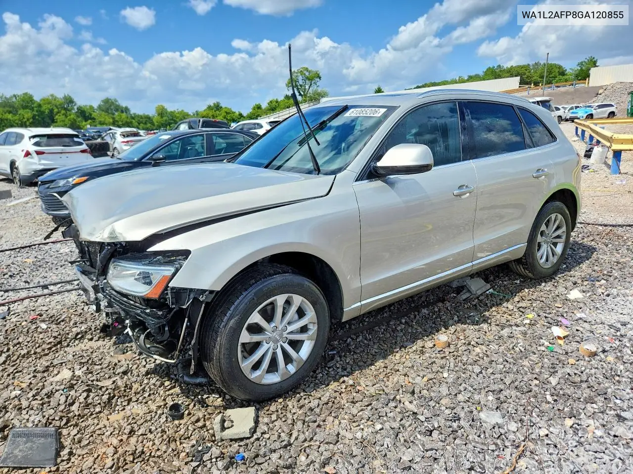 2016 Audi Q5 Premium Plus VIN: WA1L2AFP8GA120855 Lot: 61085206