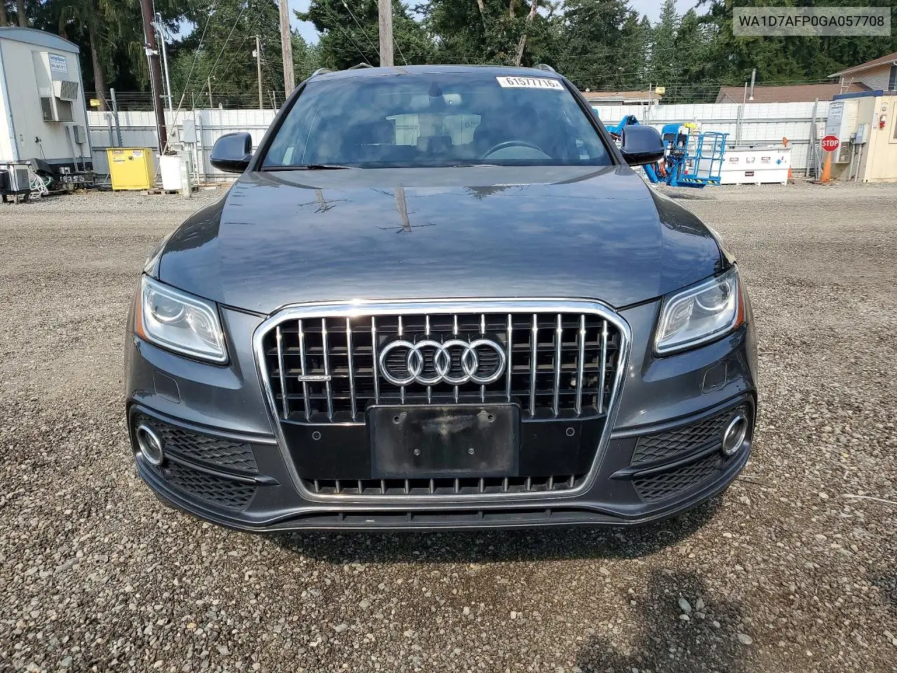 2016 Audi Q5 Premium Plus S-Line VIN: WA1D7AFP0GA057708 Lot: 61577716