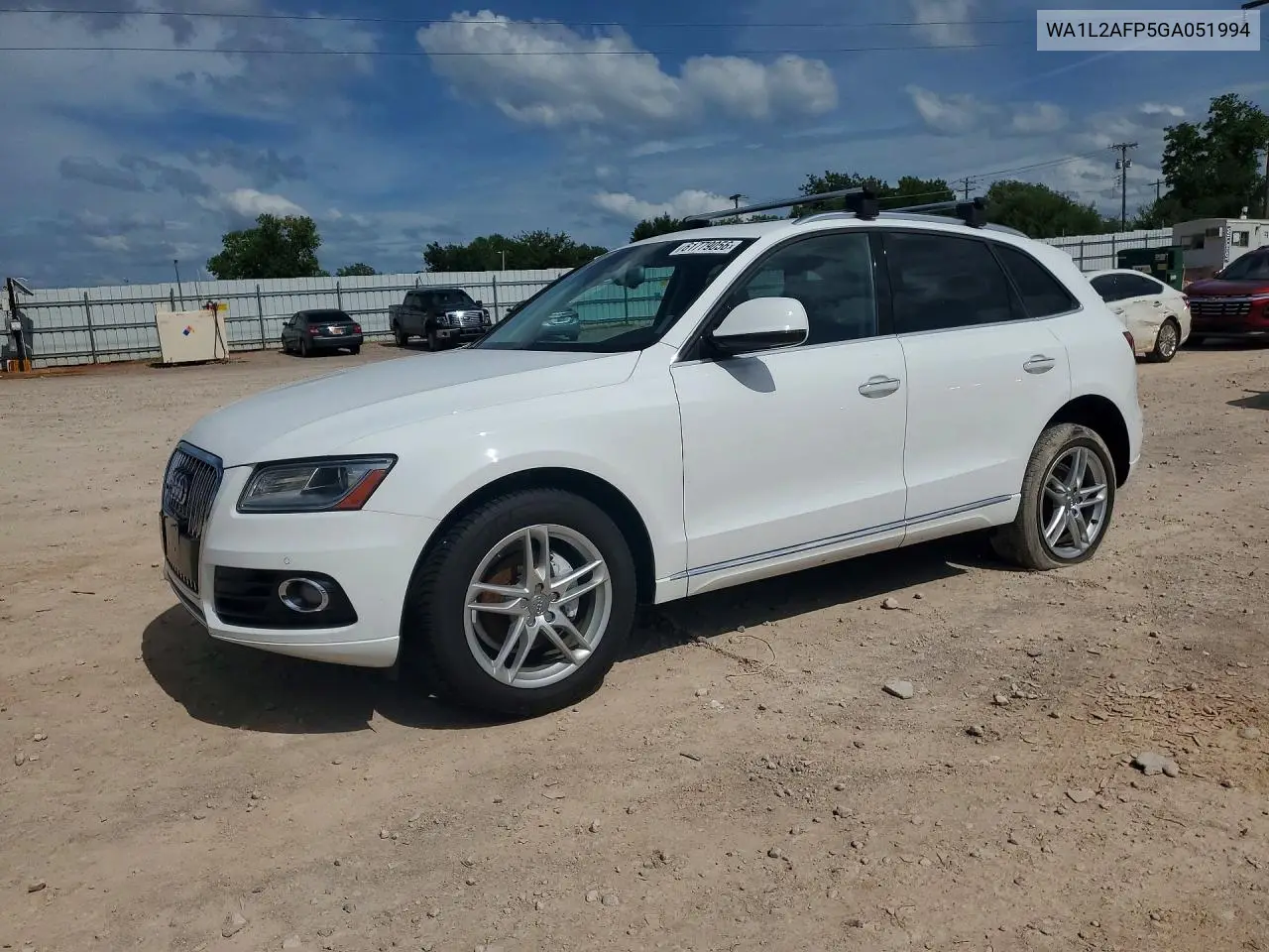 2016 Audi Q5 Premium Plus VIN: WA1L2AFP5GA051994 Lot: 61779056