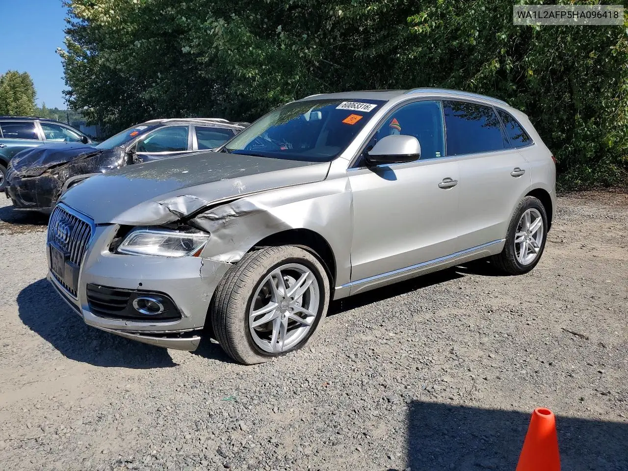 2017 Audi Q5 Premium Plus VIN: WA1L2AFP5HA096418 Lot: 60063316