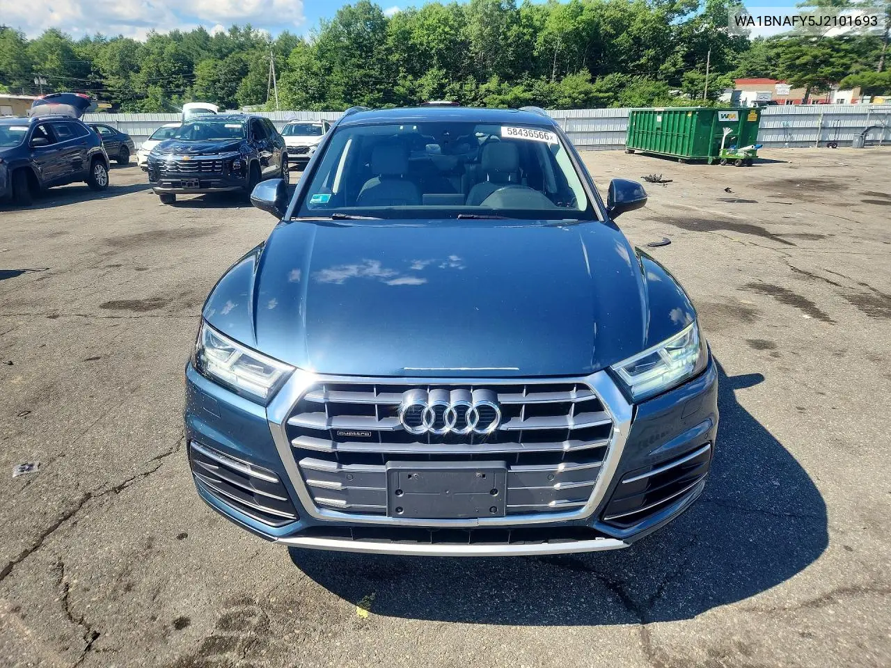 2018 Audi Q5 Premium Plus VIN: WA1BNAFY5J2101693 Lot: 58436566