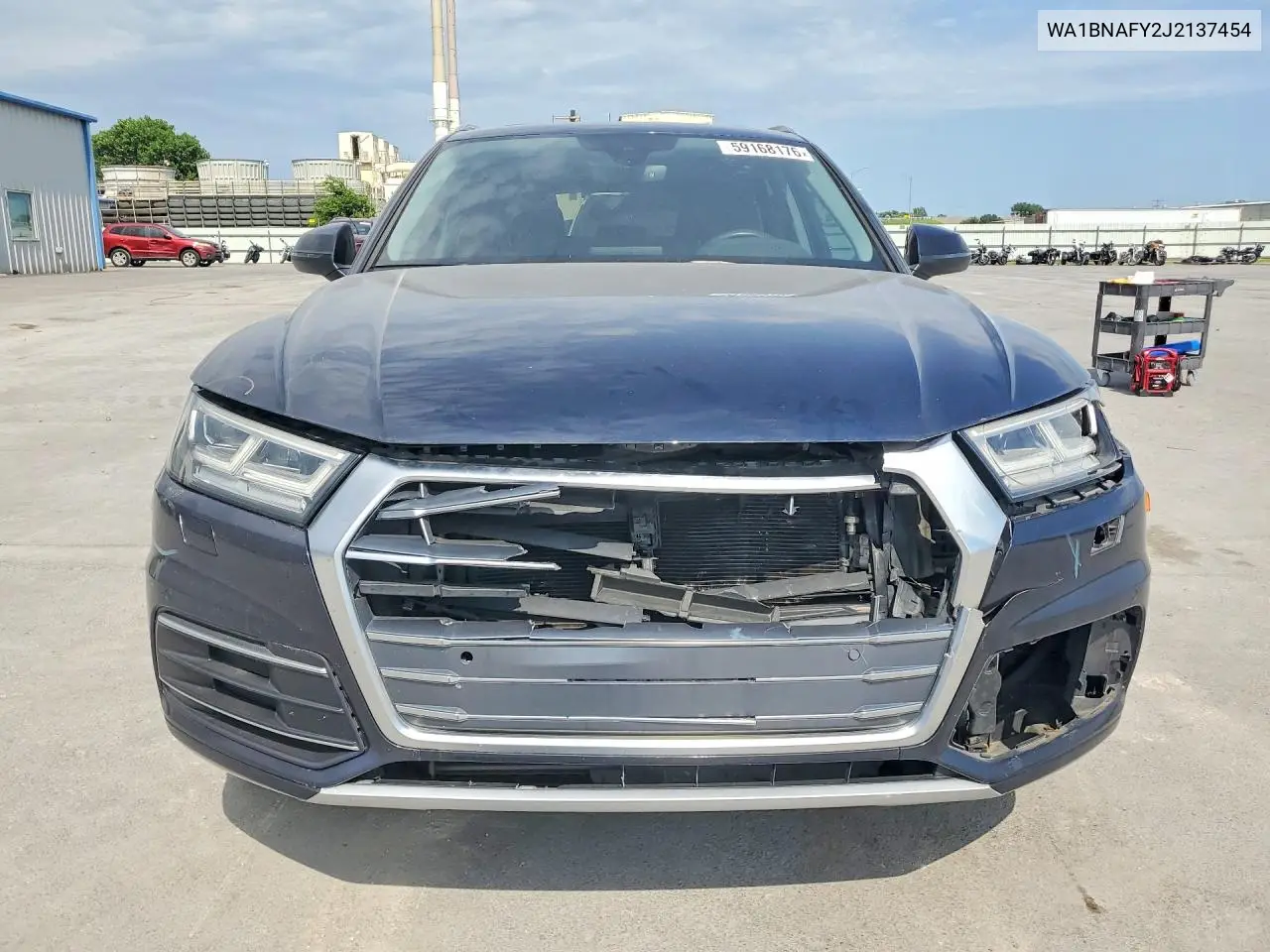 2018 Audi Q5 Premium Plus VIN: WA1BNAFY2J2137454 Lot: 59168176