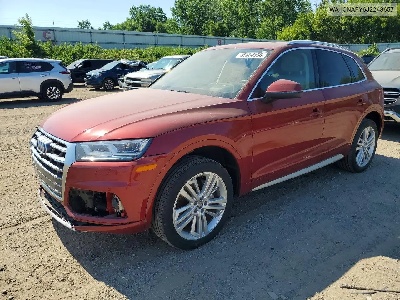 2018 Audi Q5 Prestige VIN: WA1CNAFY6J2248657 Lot: 59850586