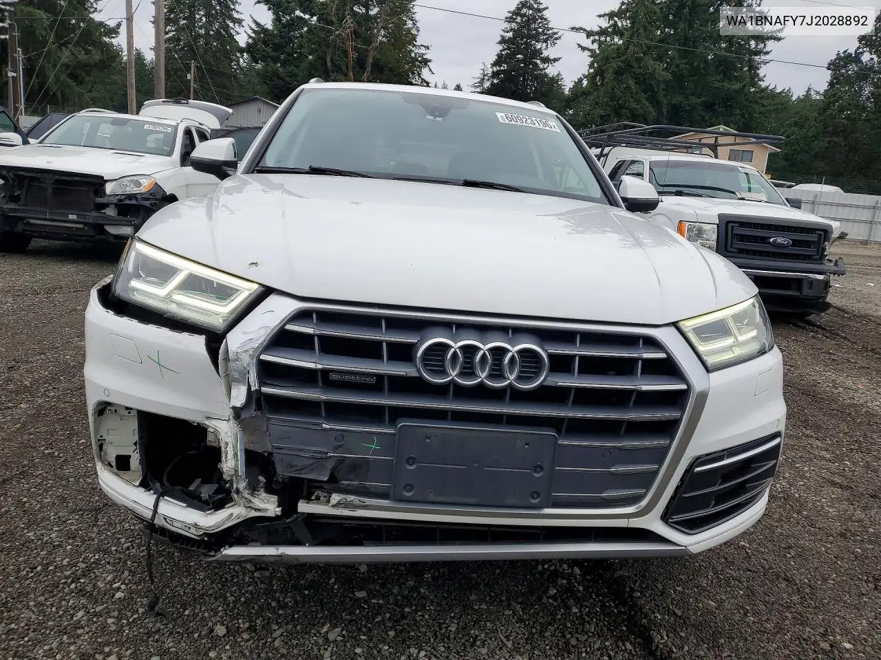 2018 Audi Q5 Premium Plus VIN: WA1BNAFY7J2028892 Lot: 60923196