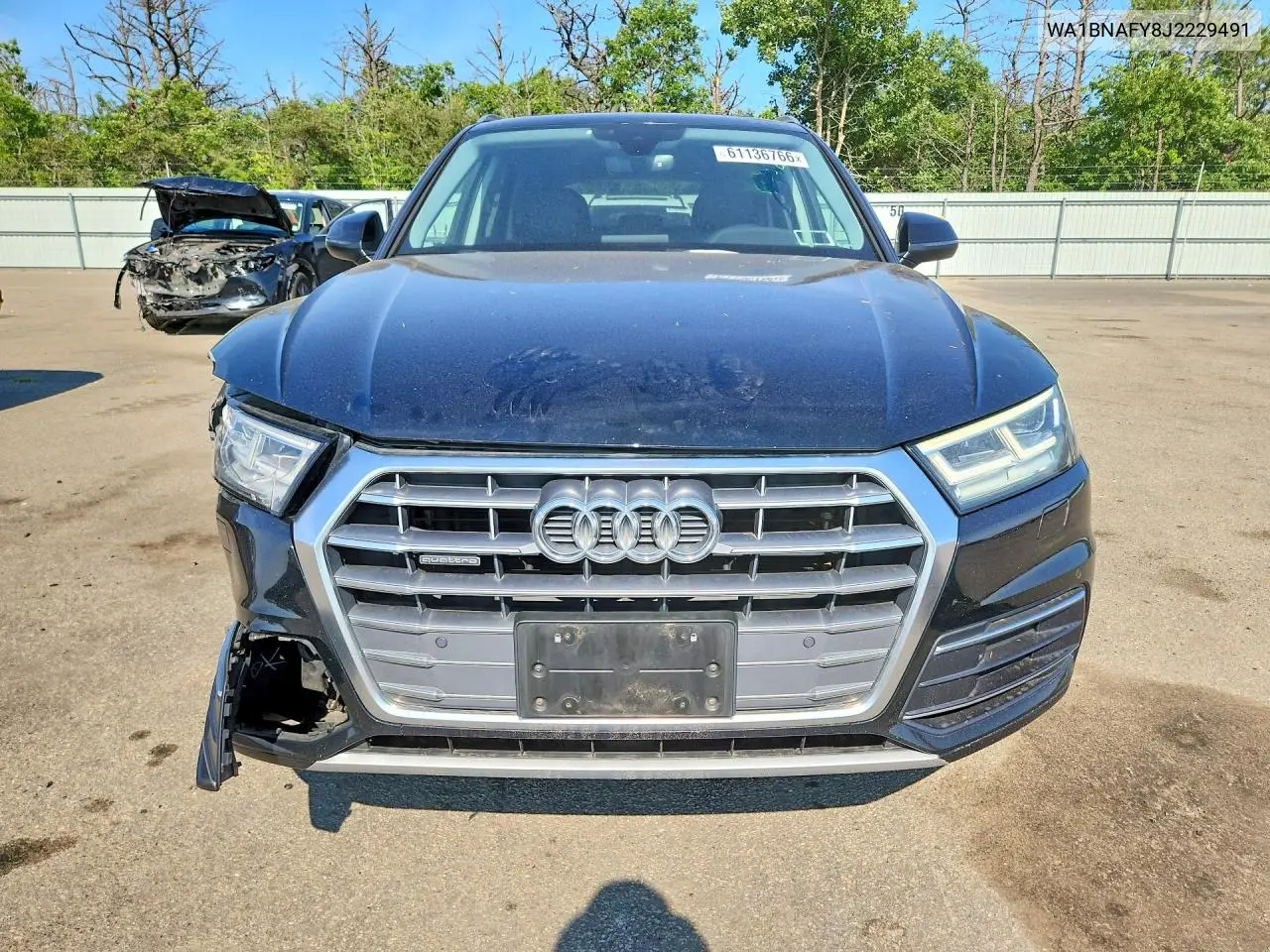 2018 Audi Q5 Premium Plus VIN: WA1BNAFY8J2229491 Lot: 61136766