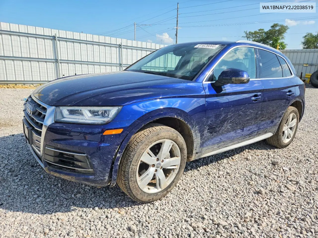 2018 Audi Q5 Premium Plus VIN: WA1BNAFY2J2038519 Lot: 61628066