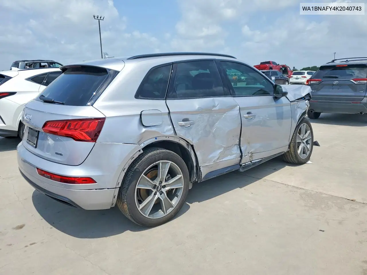 2019 Audi Q5 Premium Plus VIN: WA1BNAFY4K2040743 Lot: 58428396