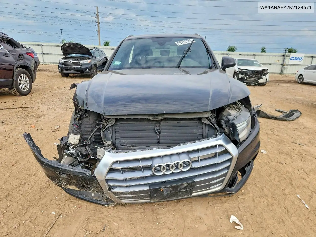 2019 Audi Q5 Premium VIN: WA1ANAFY2K2128671 Lot: 59260836