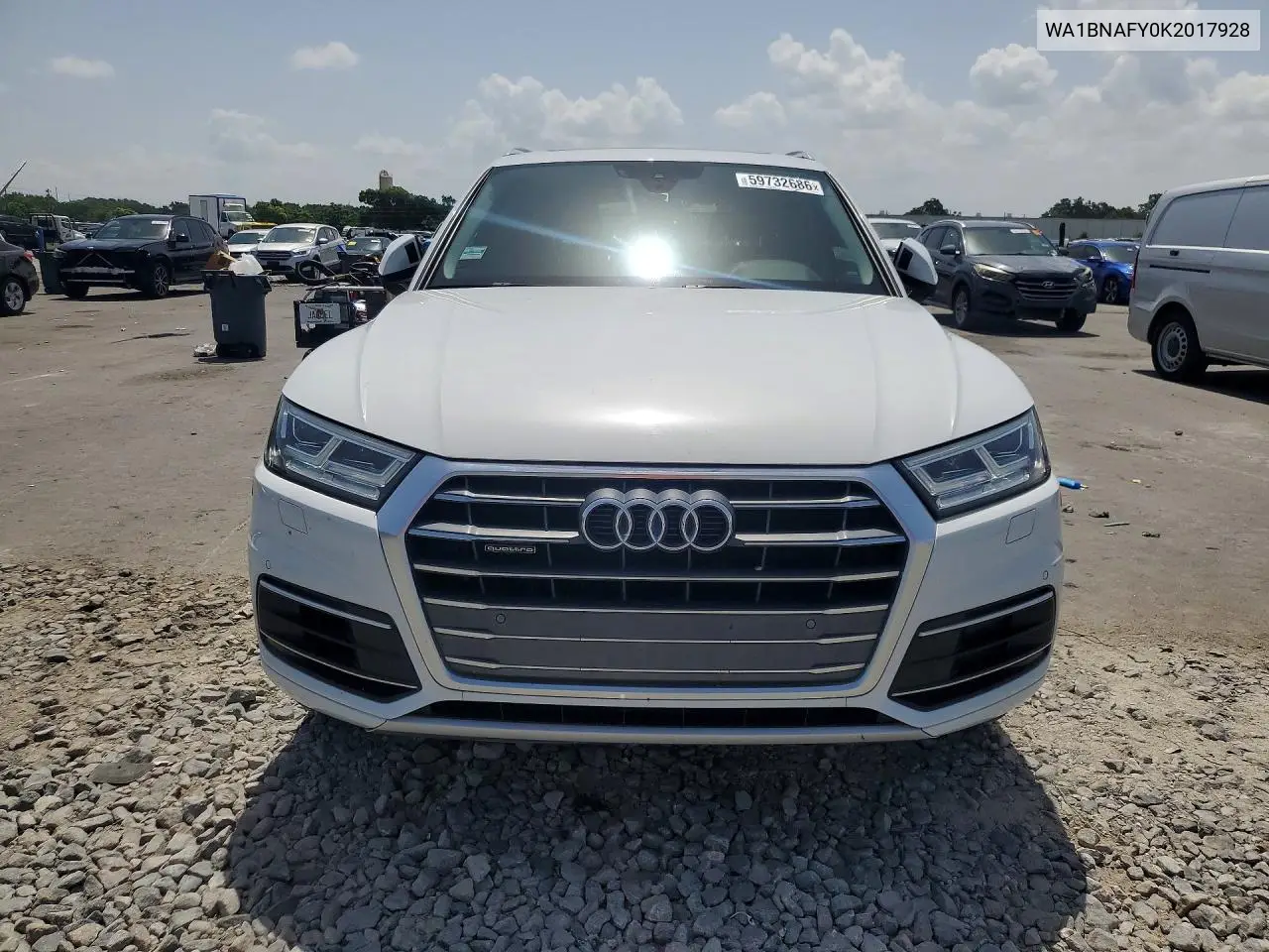2019 Audi Q5 Premium Plus VIN: WA1BNAFY0K2017928 Lot: 59732686