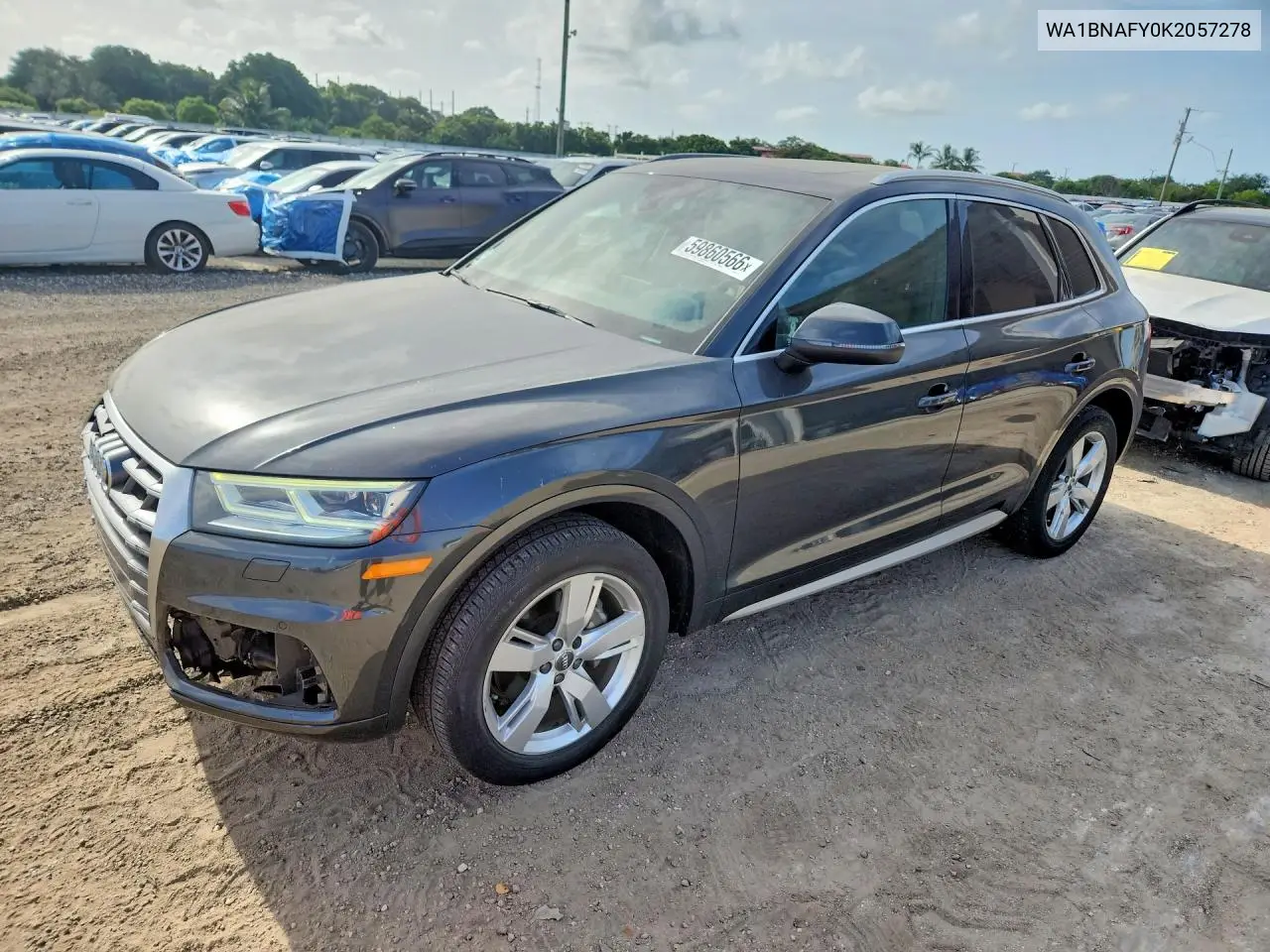 2019 Audi Q5 Premium Plus VIN: WA1BNAFY0K2057278 Lot: 59860566