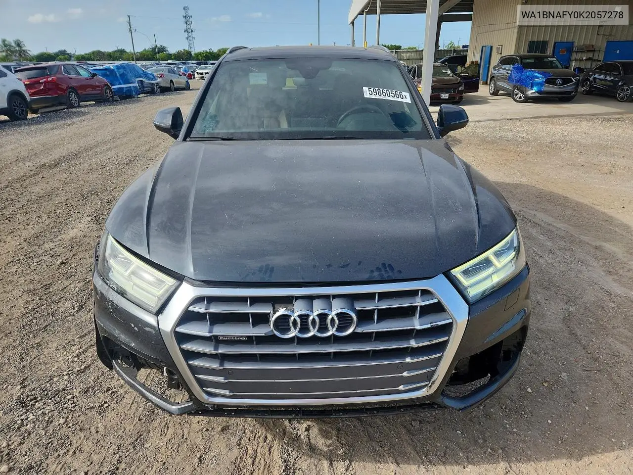 2019 Audi Q5 Premium Plus VIN: WA1BNAFY0K2057278 Lot: 59860566