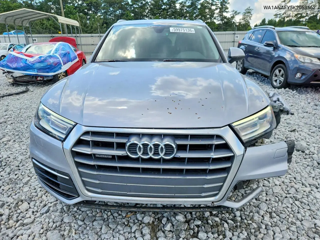 2019 Audi Q5 Premium VIN: WA1ANAFY5K2053562 Lot: 59975136