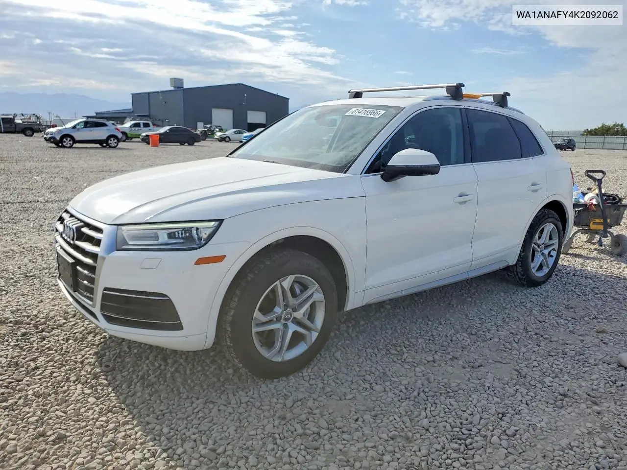 2019 Audi Q5 Premium VIN: WA1ANAFY4K2092062 Lot: 61416966