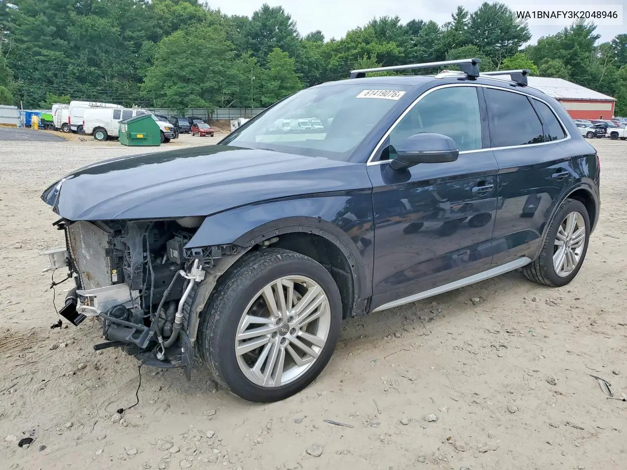 2019 Audi Q5 Premium Plus VIN: WA1BNAFY3K2048946 Lot: 61419076