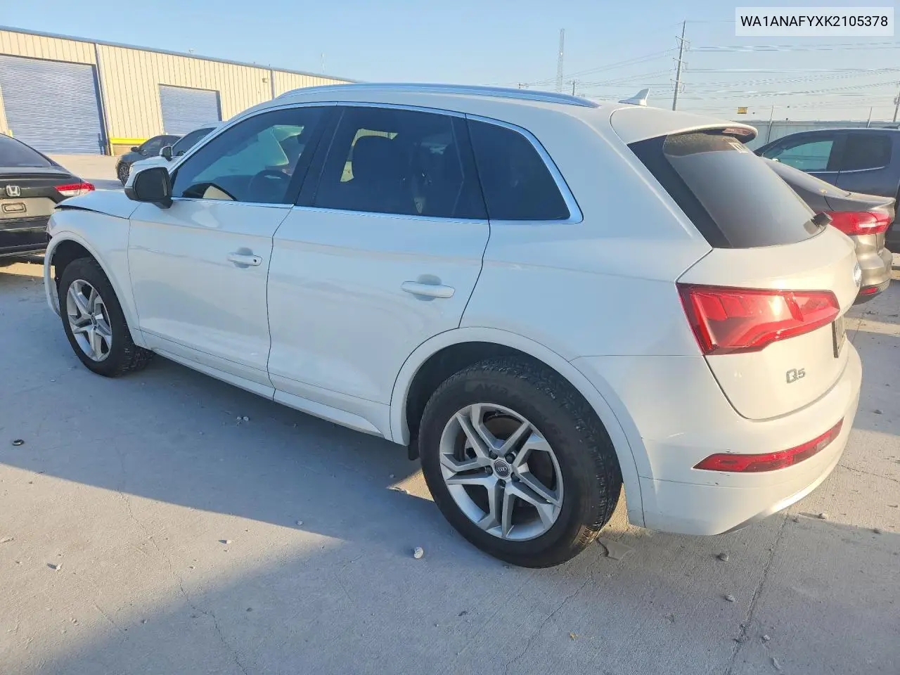 2019 Audi Q5 Premium VIN: WA1ANAFYXK2105378 Lot: 61685386
