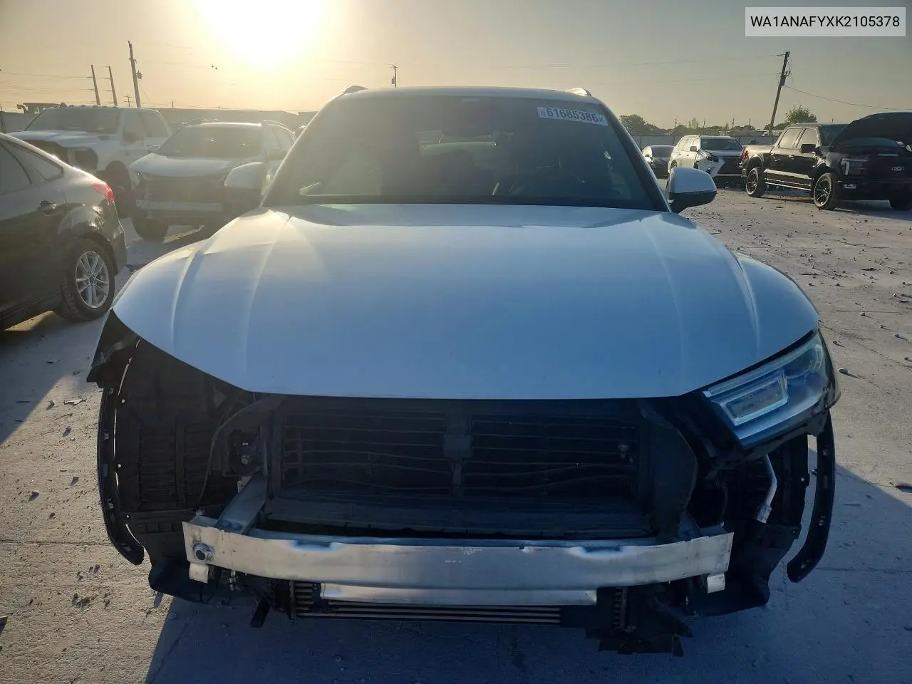 2019 Audi Q5 Premium VIN: WA1ANAFYXK2105378 Lot: 61685386