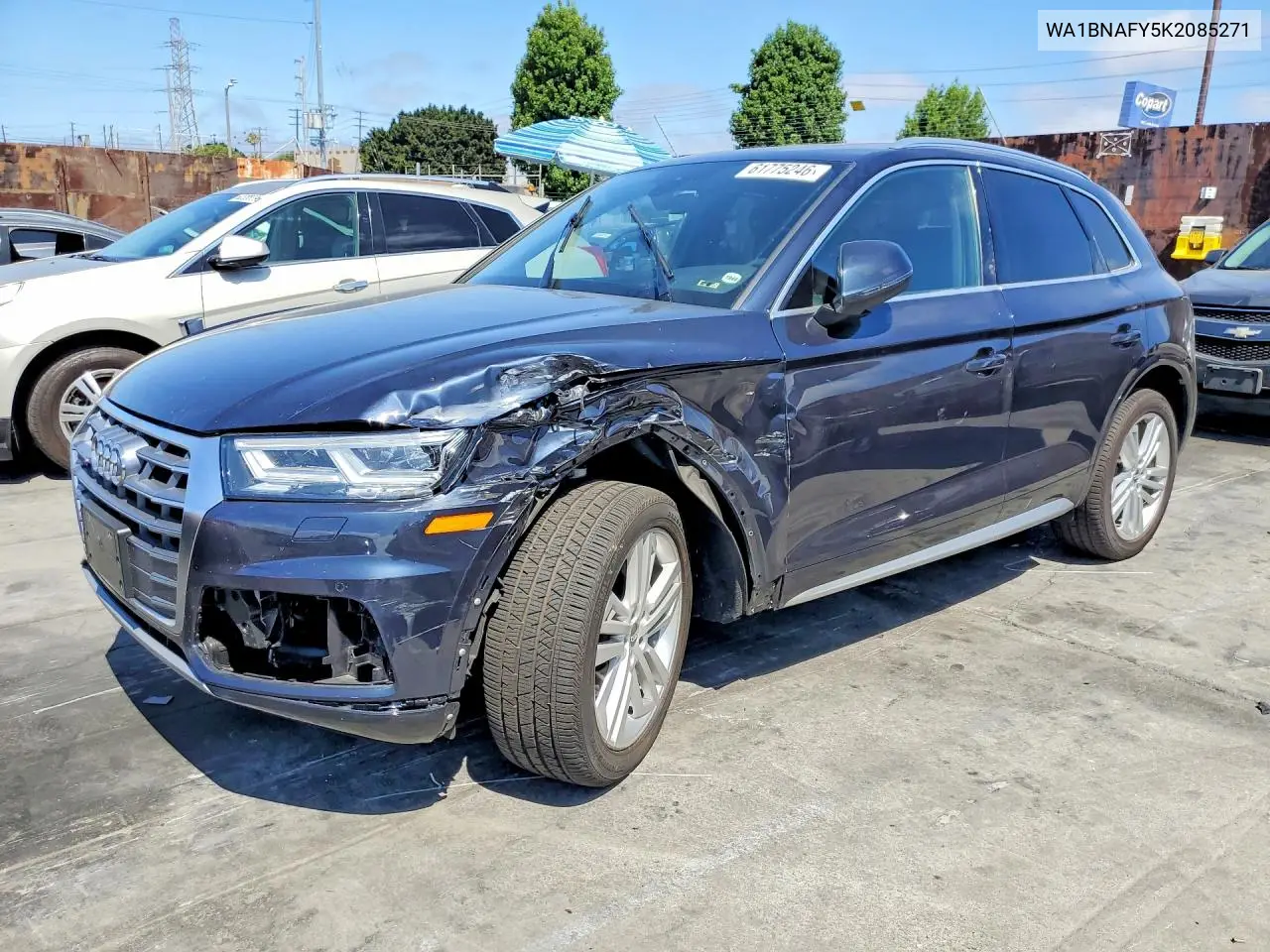 2019 Audi Q5 Premium Plus VIN: WA1BNAFY5K2085271 Lot: 61775246