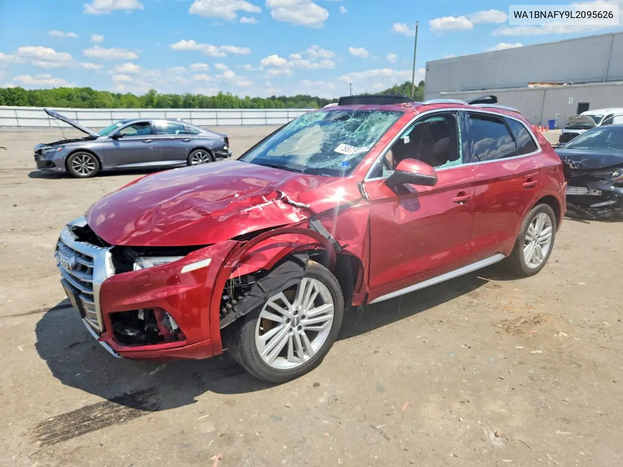 2020 Audi Q5 Premium Plus VIN: WA1BNAFY9L2095626 Lot: 58798176