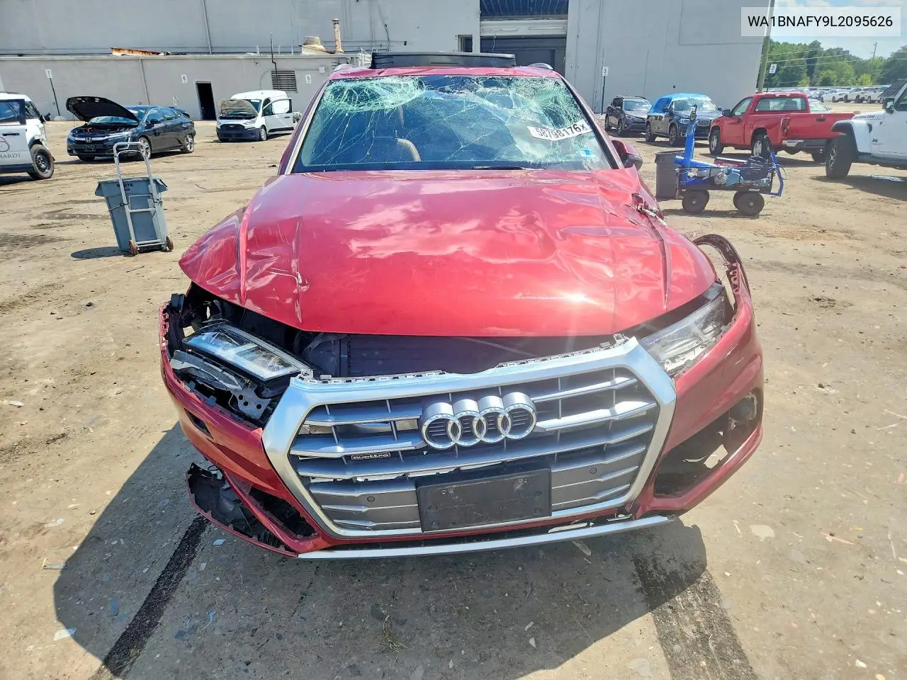 2020 Audi Q5 Premium Plus VIN: WA1BNAFY9L2095626 Lot: 58798176
