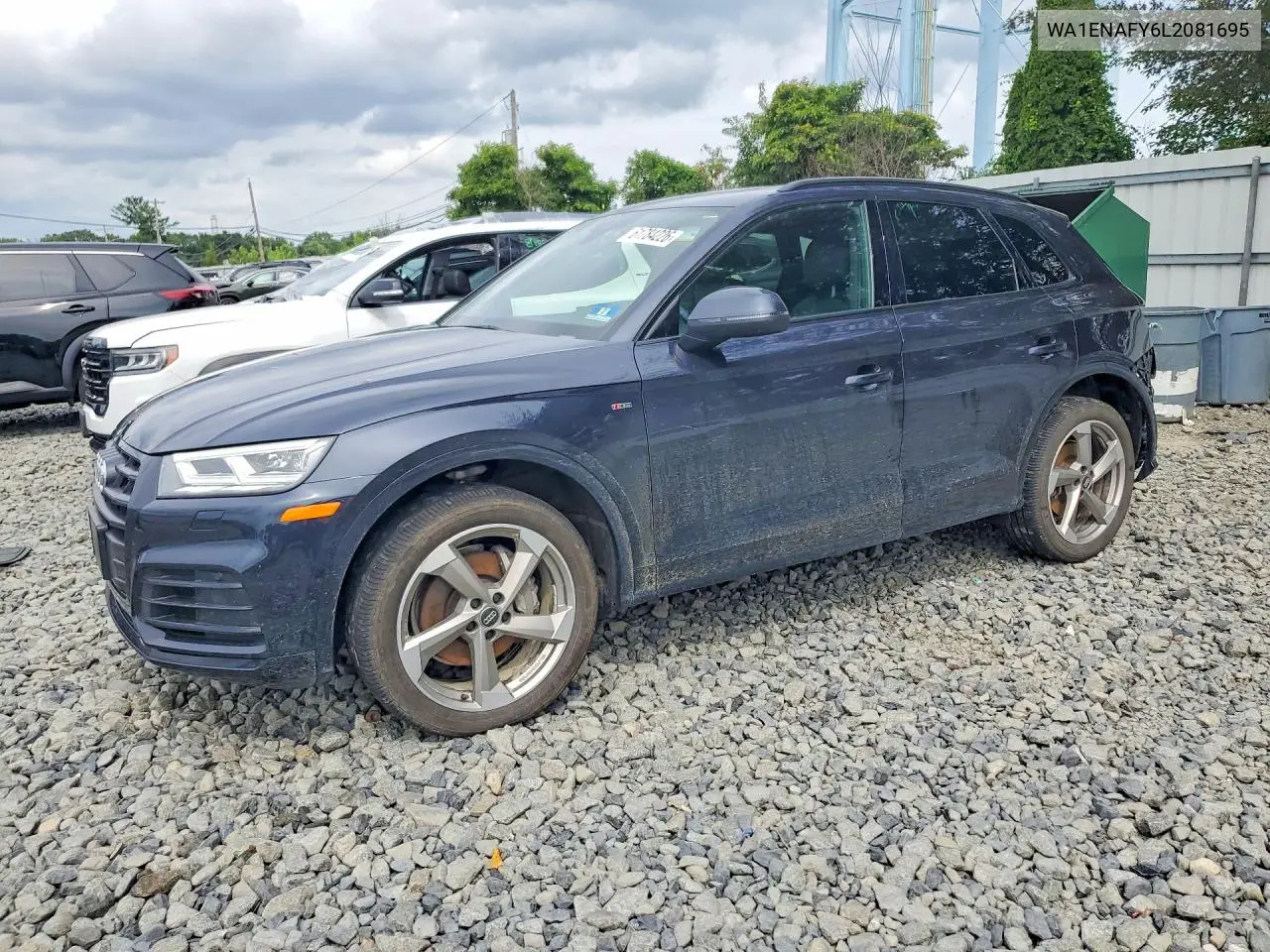 2020 Audi Q5 Titanium Premium Plus VIN: WA1ENAFY6L2081695 Lot: 61784226