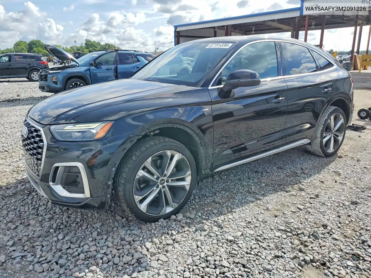2021 Audi Q5 Sportback Premium Plus VIN: WA15AAFY3M2091226 Lot: 57191336