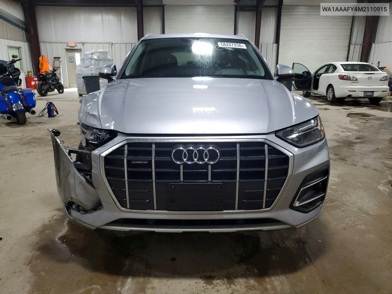 2021 Audi Q5 Premium VIN: WA1AAAFY4M2110915 Lot: 58207256
