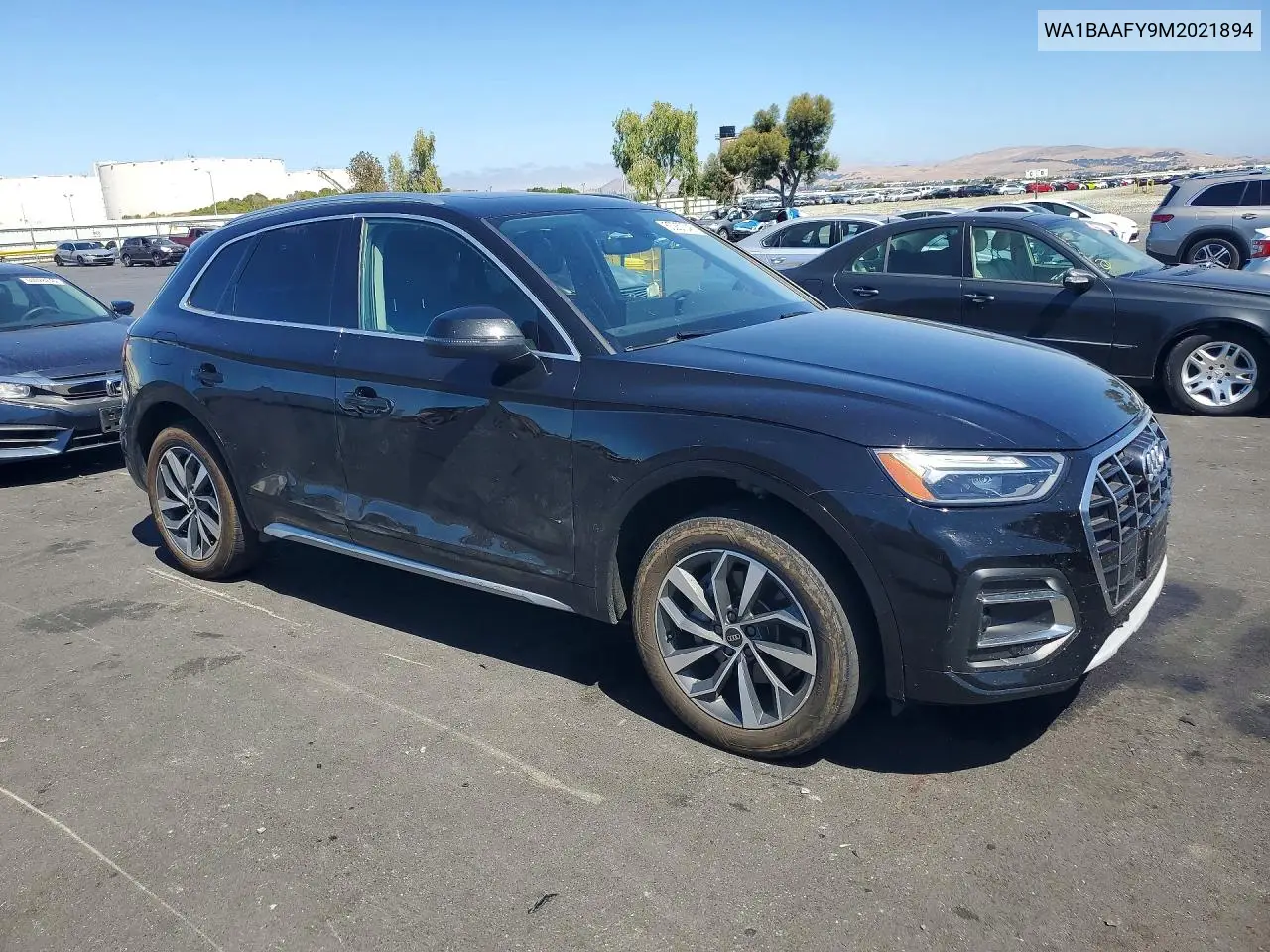 2021 Audi Q5 Premium Plus VIN: WA1BAAFY9M2021894 Lot: 60257346