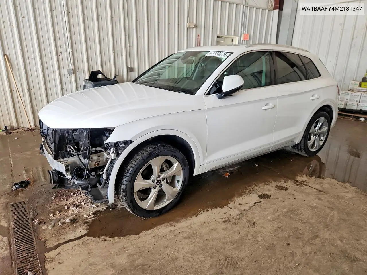 2021 Audi Q5 Premium Plus VIN: WA1BAAFY4M2131347 Lot: 61178646