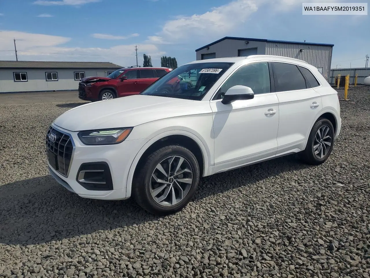 2021 Audi Q5 Premium Plus VIN: WA1BAAFY5M2019351 Lot: 61587396