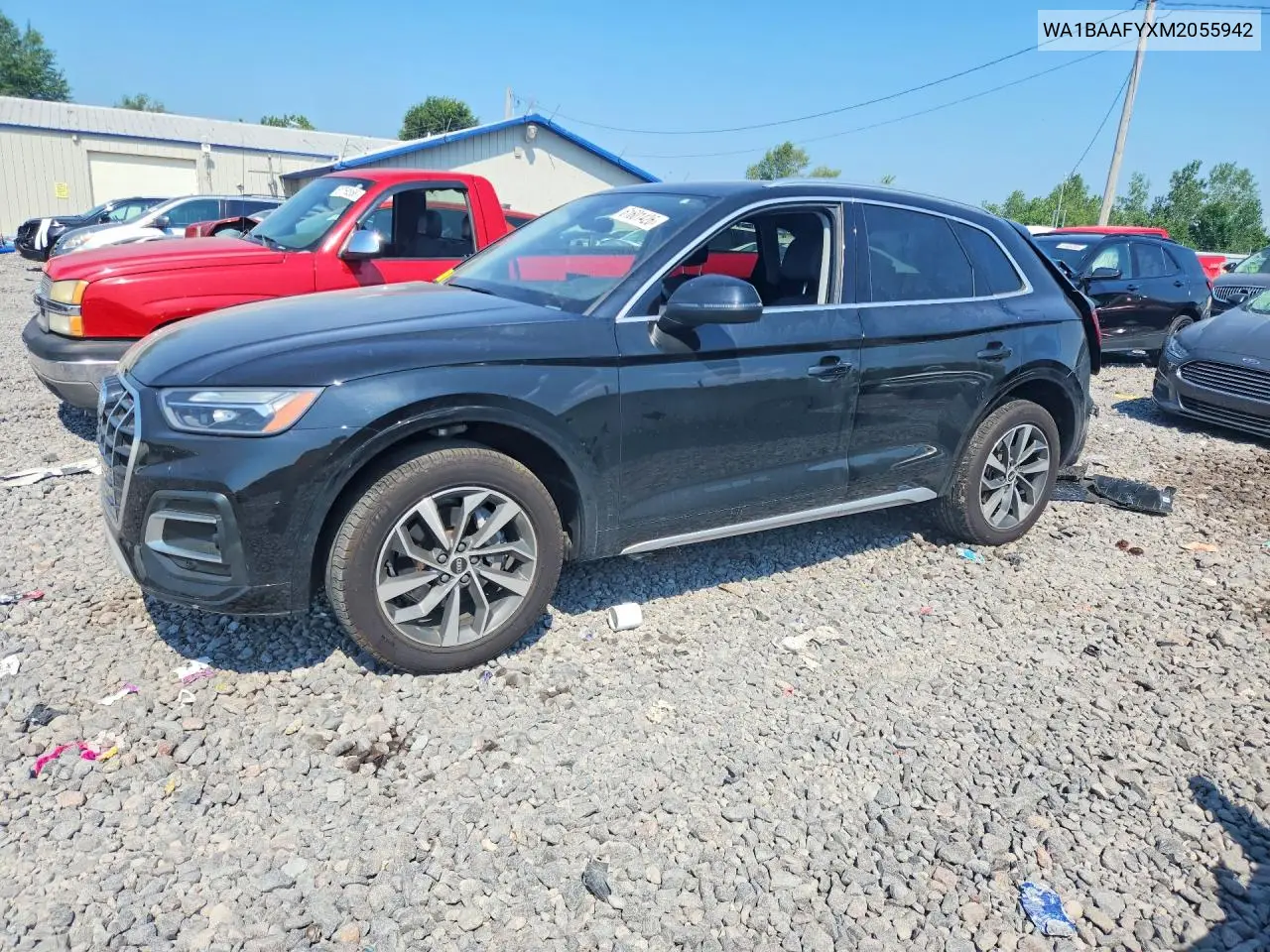 2021 Audi Q5 Premium Plus VIN: WA1BAAFYXM2055942 Lot: 61601426