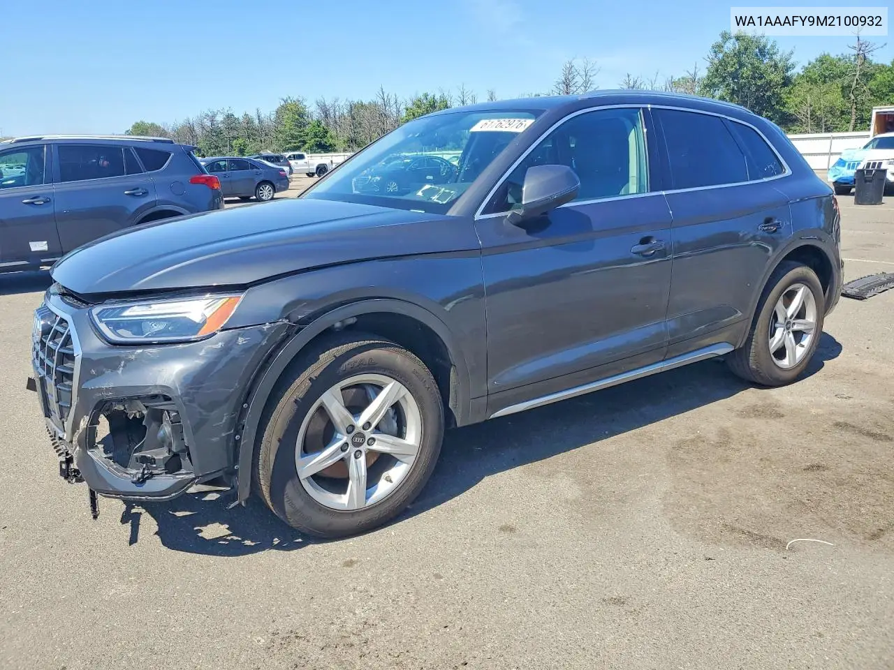 2021 Audi Q5 Premium VIN: WA1AAAFY9M2100932 Lot: 61762976