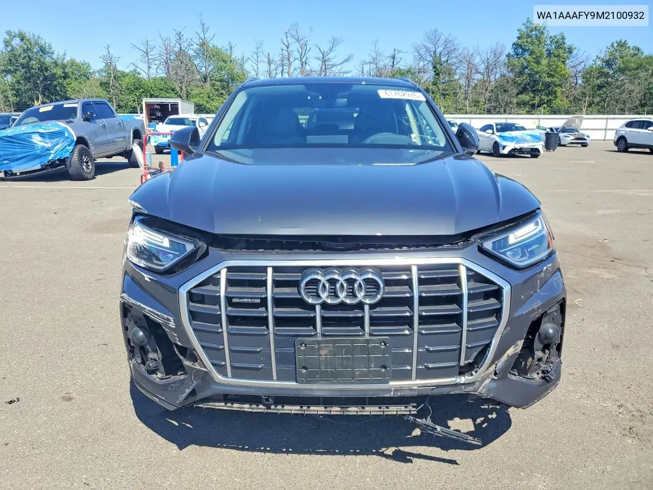 2021 Audi Q5 Premium VIN: WA1AAAFY9M2100932 Lot: 61762976