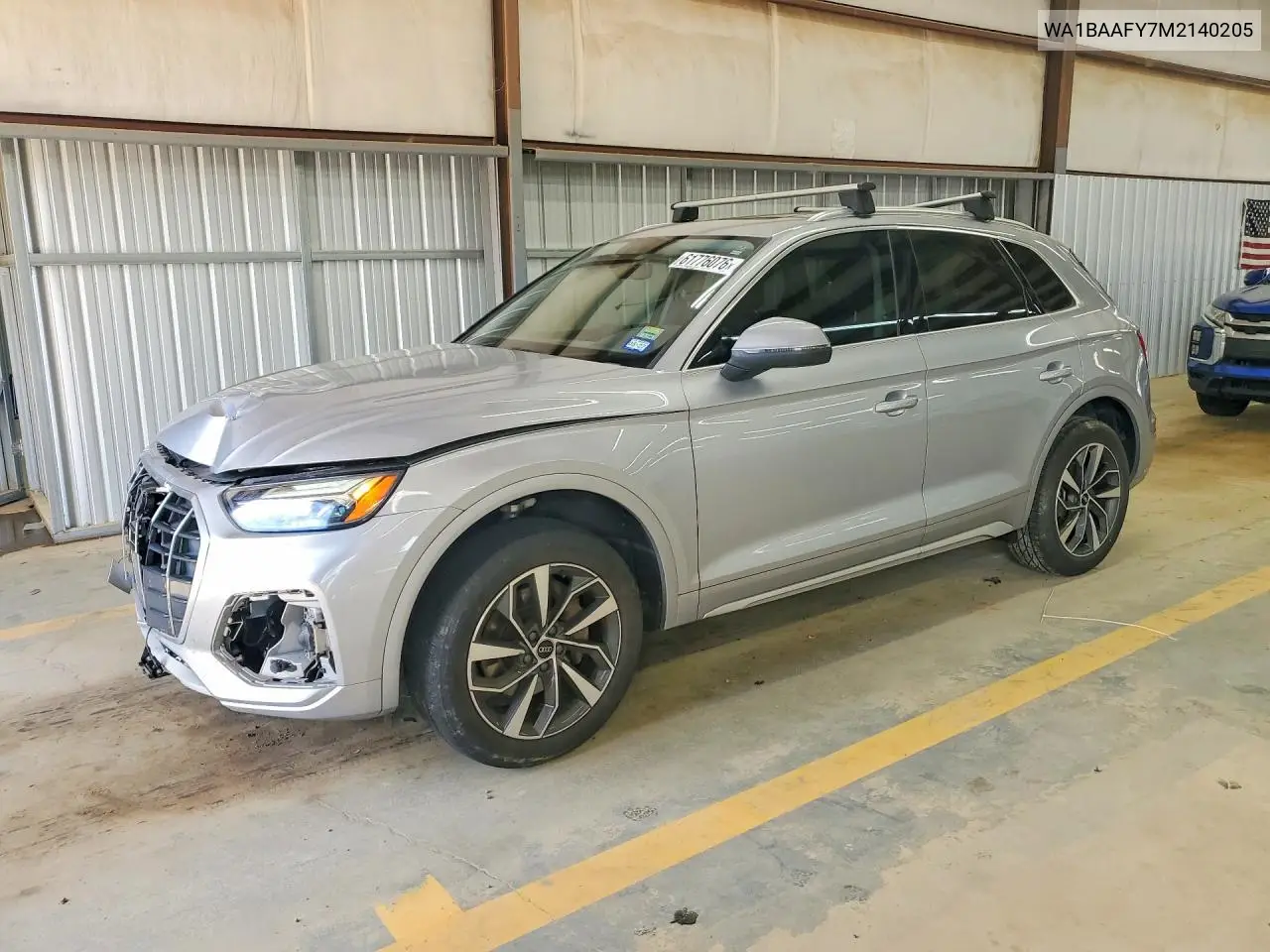 2021 Audi Q5 Premium Plus VIN: WA1BAAFY7M2140205 Lot: 61776076