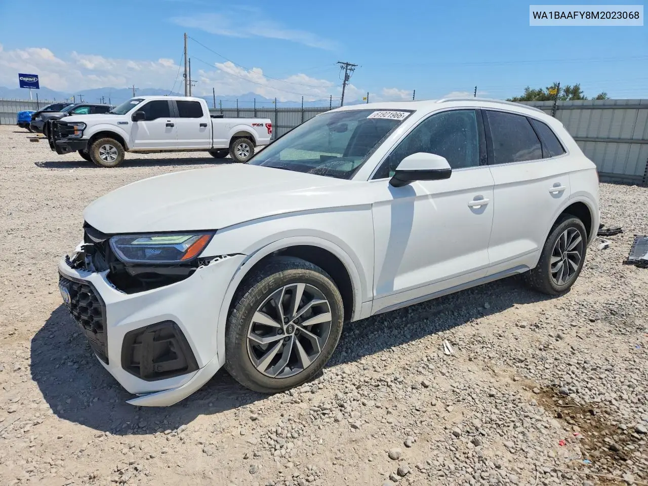 2021 Audi Q5 Premium Plus VIN: WA1BAAFY8M2023068 Lot: 61921966