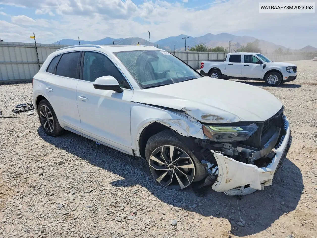 2021 Audi Q5 Premium Plus VIN: WA1BAAFY8M2023068 Lot: 61921966