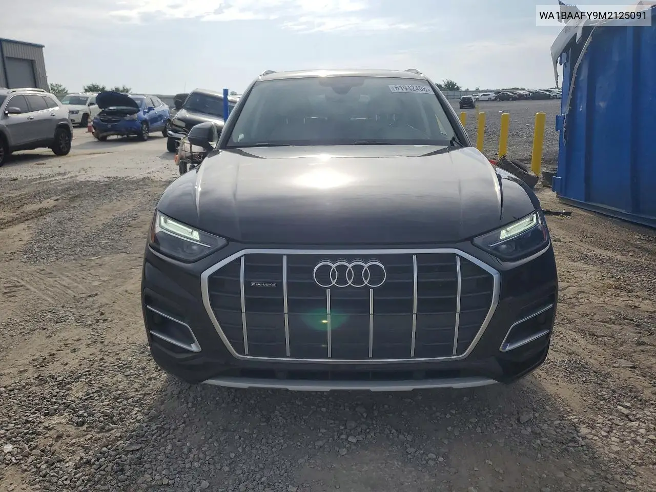 2021 Audi Q5 Premium Plus VIN: WA1BAAFY9M2125091 Lot: 61942406