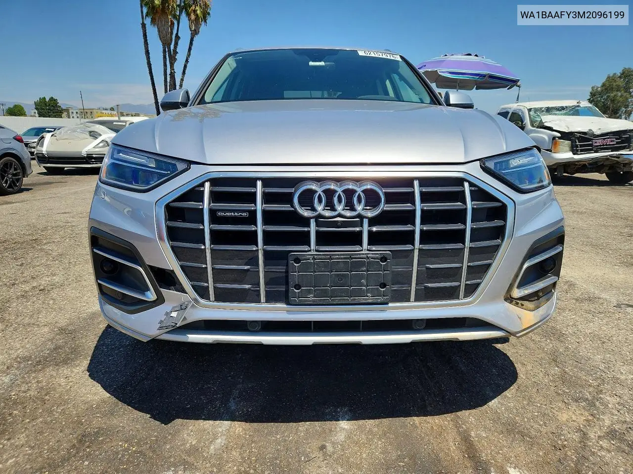 2021 Audi Q5 Premium Plus VIN: WA1BAAFY3M2096199 Lot: 62157976