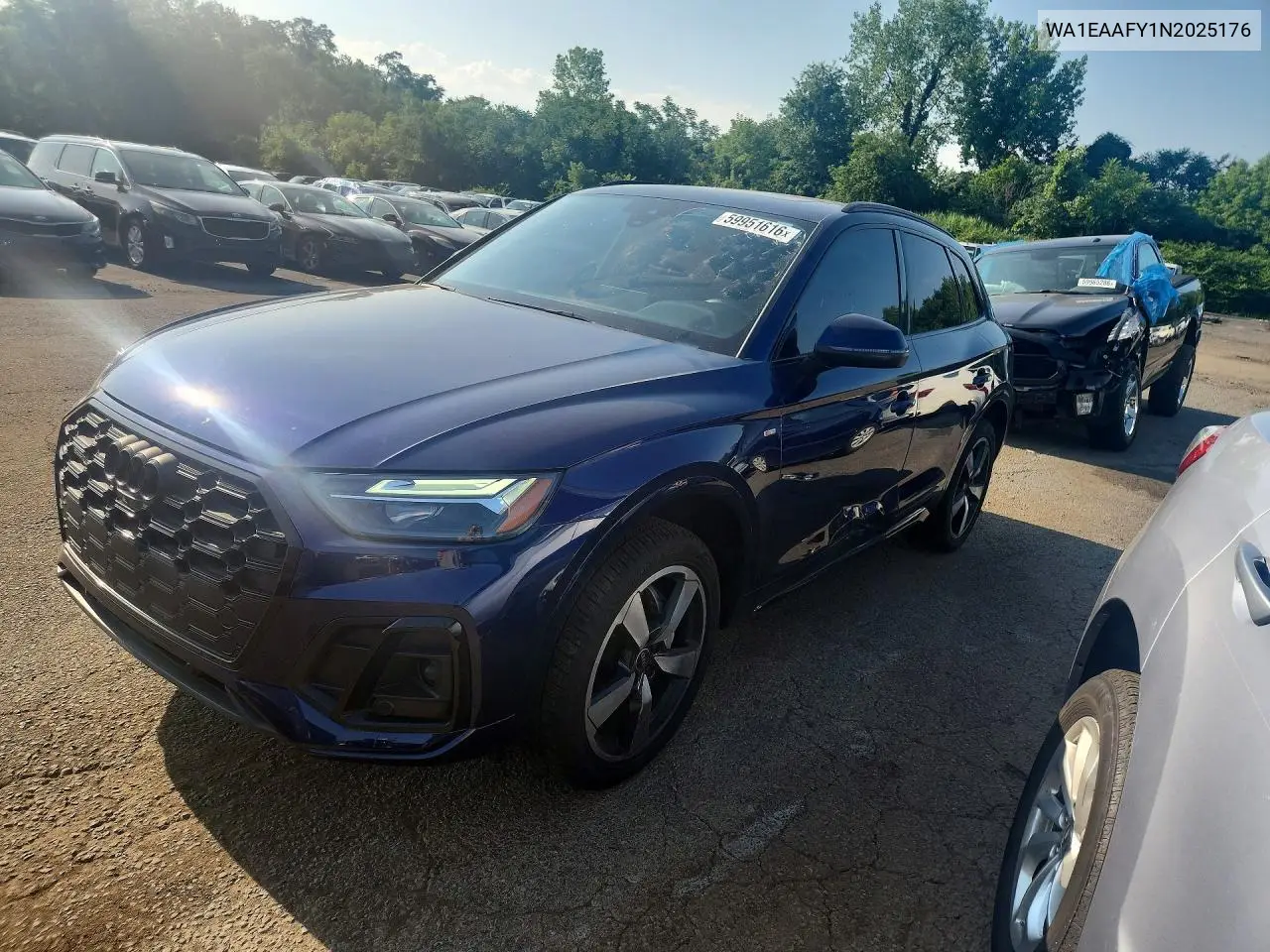 2022 Audi Q5 Premium Plus 45 VIN: WA1EAAFY1N2025176 Lot: 59951616