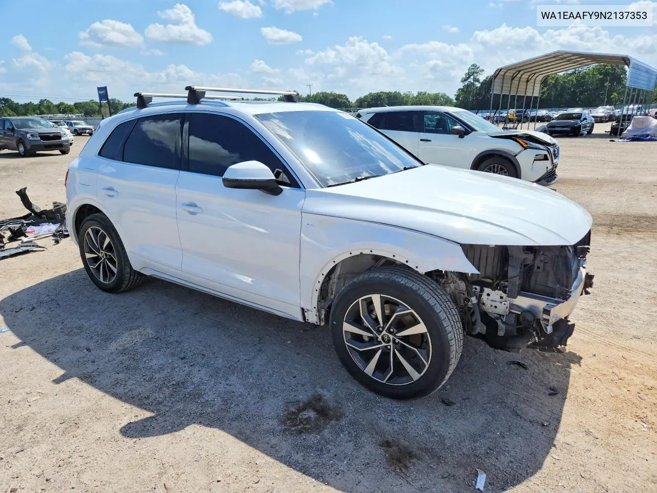 2022 Audi Q5 Premium Plus 45 VIN: WA1EAAFY9N2137353 Lot: 60030576