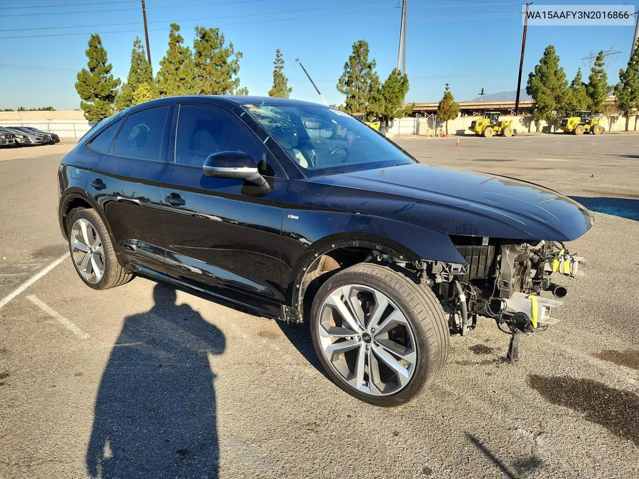 2022 Audi Q5 Sportback Prm Pls 45 VIN: WA15AAFY3N2016866 Lot: 61561416