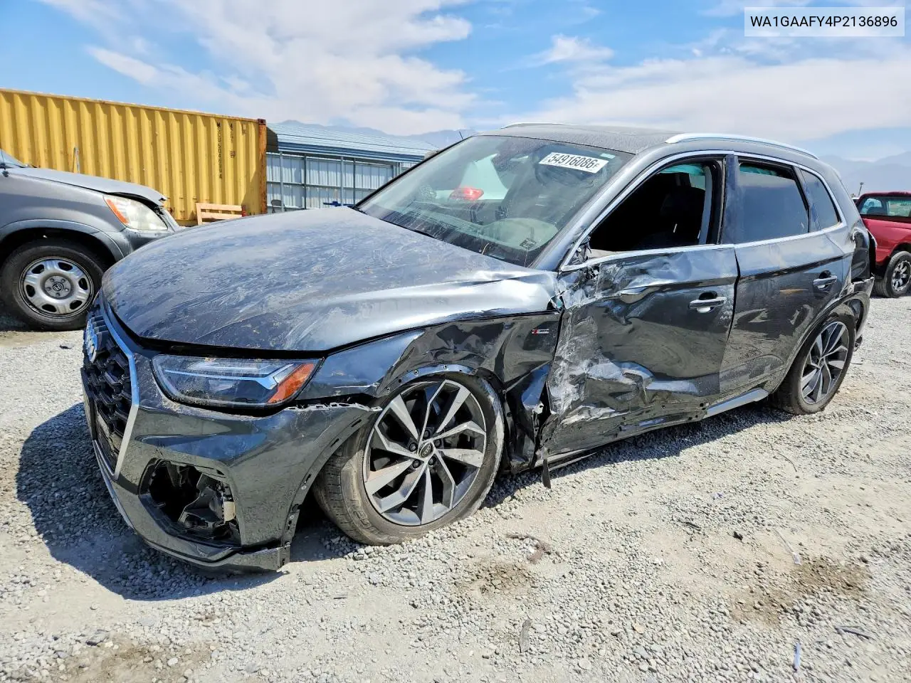 2023 Audi Q5 Premium 45 VIN: WA1GAAFY4P2136896 Lot: 54916086