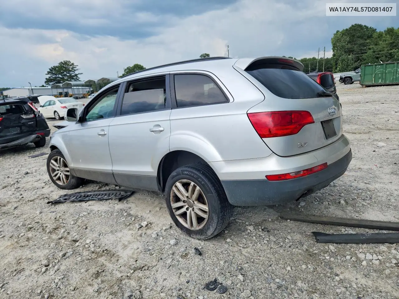 2007 Audi Q7 3.6 Quattro VIN: WA1AY74L57D081407 Lot: 60678396
