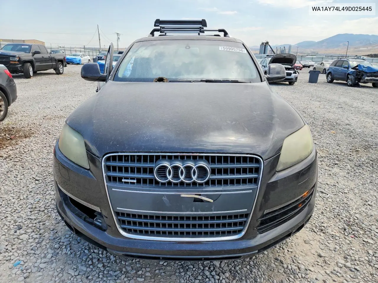 2009 Audi Q7 3.6 Quattro VIN: WA1AY74L49D025445 Lot: 59905756