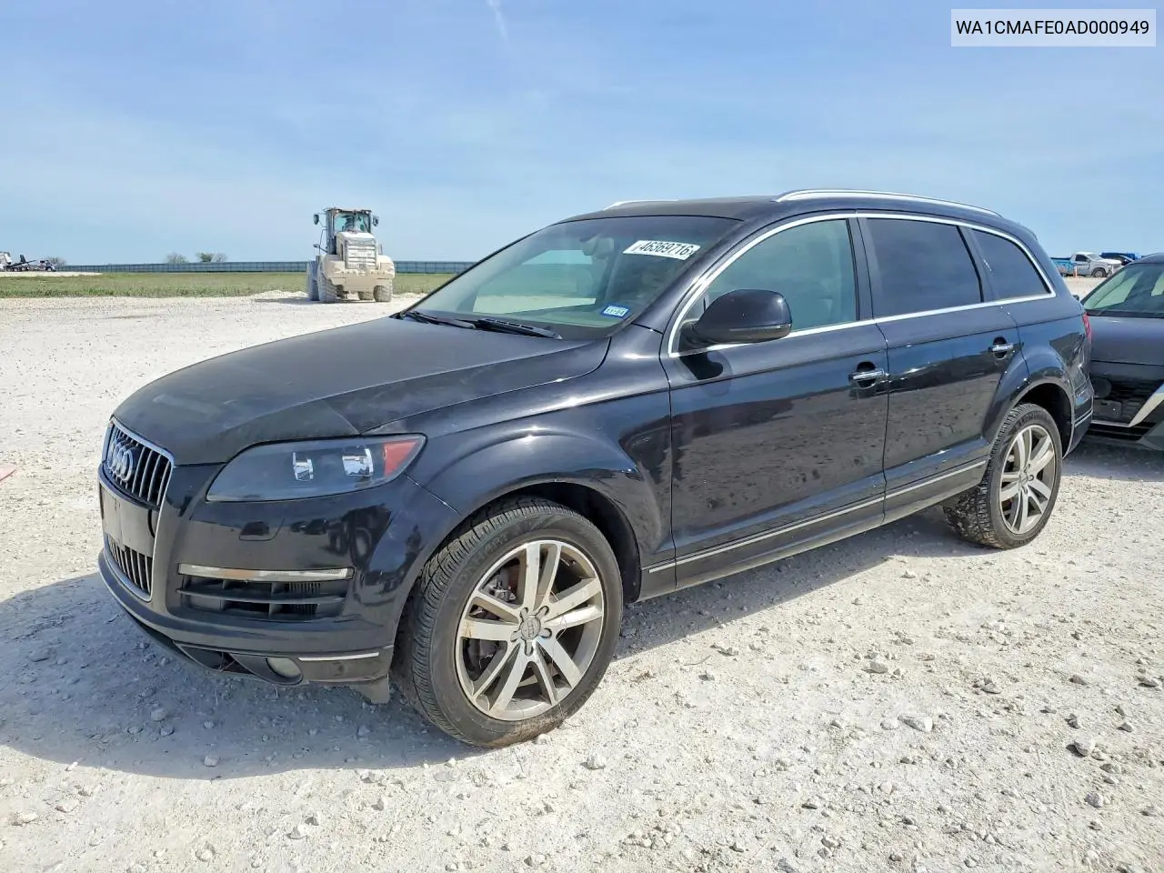 2010 Audi Q7 Premium VIN: WA1CMAFE0AD000949 Lot: 46369716