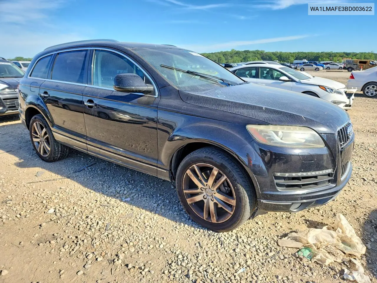 2011 Audi Q7 Premium Plus VIN: WA1LMAFE3BD003622 Lot: 57994826