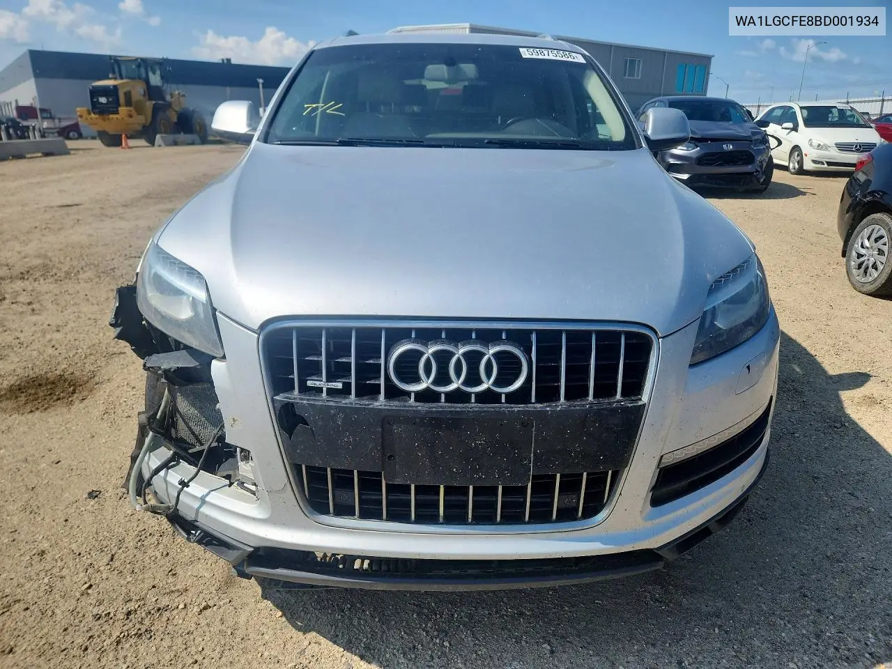 2011 Audi Q7 Premium Plus VIN: WA1LGCFE8BD001934 Lot: 59875586