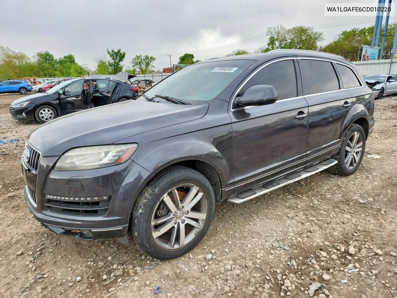 2012 Audi Q7 Premium Plus VIN: WA1LGAFE6CD010220 Lot: 51904036